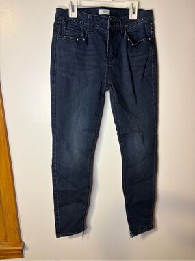 Kensie Dark Wash Skinny Jeans with Stud Accents